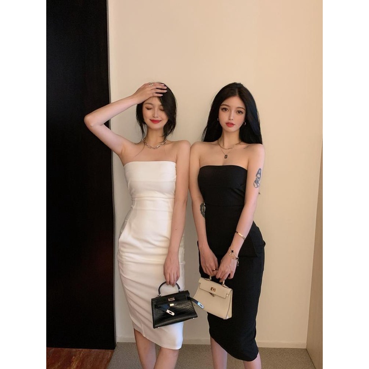 Đầm dáng ôm body kiểu dáng cúp ngực kèm túi Emilyshop ulzzang