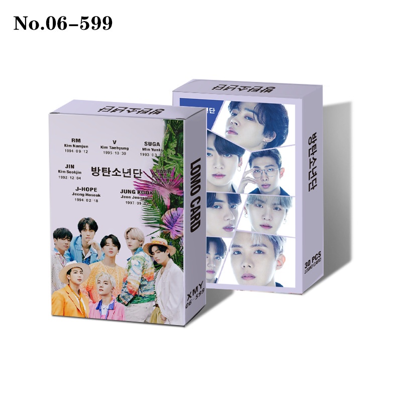Hộp 30 ảnh thẻ lomo Blackpink Album BORN PINK BTS DECO KIT 2022 Gidle Photocard Lomo Card 30 chiếc / hộp