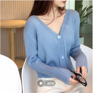 Áo Cadigan len mỏng siêu hot thu đông 2020