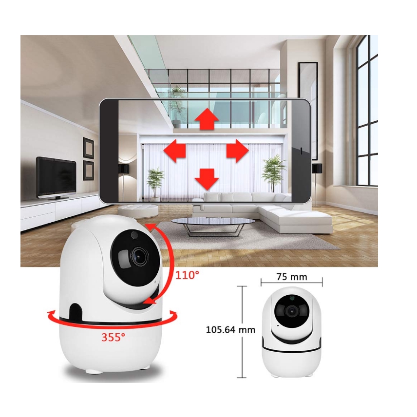 Camera an ninh XGODY TV-288ZD 1080P thiết kế không dây cao cấp WiFi HD IP hỗ trợ giọng nói