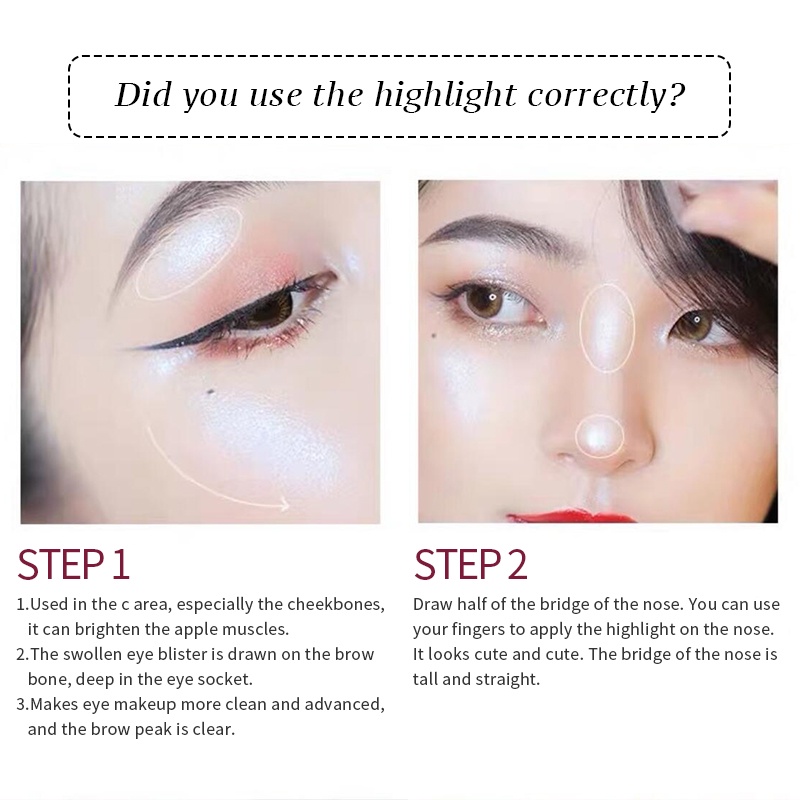 Phấn bắt sáng SUAKE lấp lánh chống thấm nước lâu trôi làm nổi bật lớp trang điểm 70g