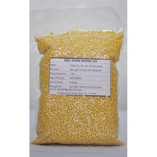 Đậu xanh không vỏ 1kg