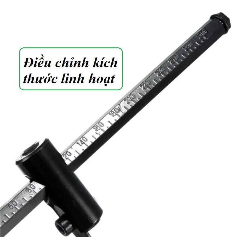 Mũi Khoan Khoét Lỗ Thùng Loa, Lỗ Đèn Thạch Cao Âm Trần 120mm 200mm 300mm (Bộ Mũi Khoét Lỗ Gỗ Thạch Cao Trần)