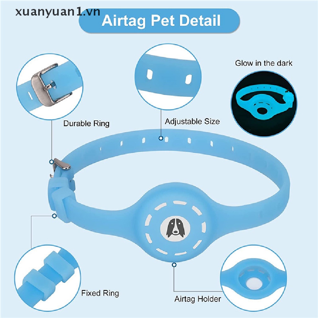 Vòng Cổ Silicon Phát Quang Chống Thất Lạc Bảo Vệ An Toàn Cho Thú Cưng