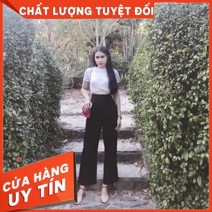 Quần Vải ống Rộng [lưng cao dễ phối đồ]