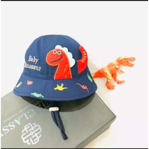 Mũ vành cho bé trai bé gái từ 6 tháng đến 18 tháng họa tiết hình khủng long mùa hè đáng yêu xinh xắn