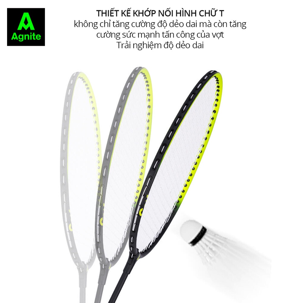 Bộ 2 vợt cầu lông khung carbon cao cấp siêu nhẹ, chính hãng AGNITE, chuyên nghiệp - giá rẻ, bền đẹp. Vợt cầu lông giá rẻ