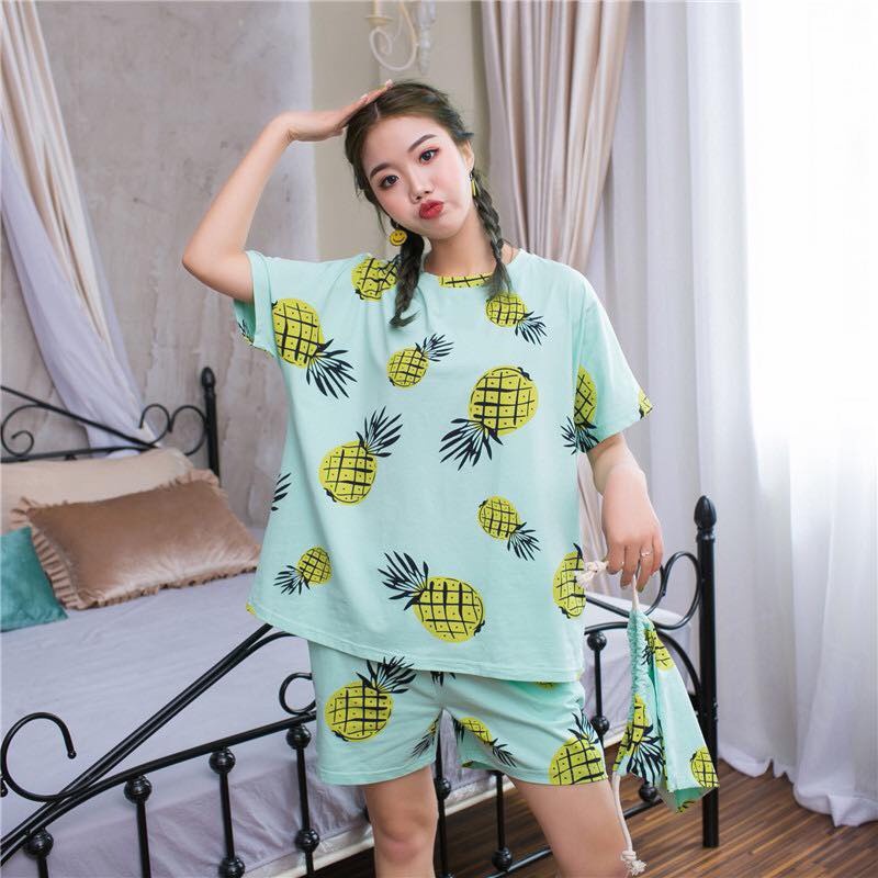 BỘ MẶC NHÀ HÌNH TRÁI CÂY 7 MẪU CUTE - BỘ NGỦ HỌA TIẾT HOA QUẢ