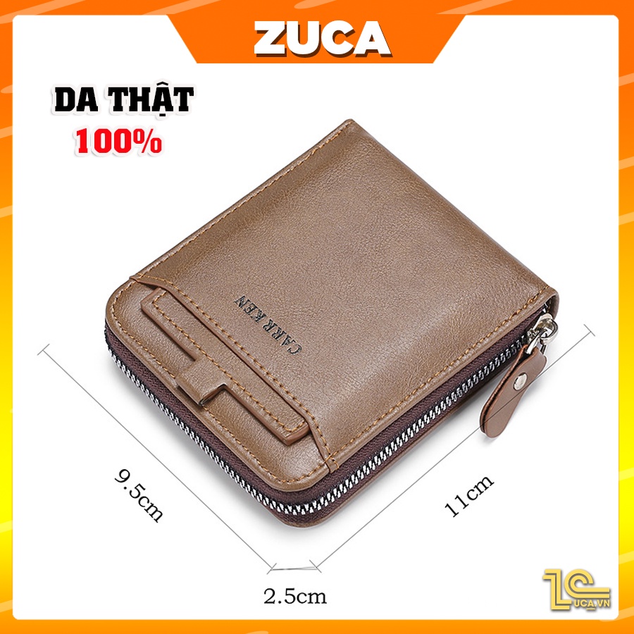 Ví nam, bóp nam ngang da bò thật 100% thương hiệu Zuca | AN08 |