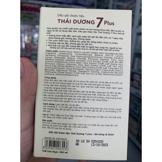 Dầu gội thái dương 7+ plus