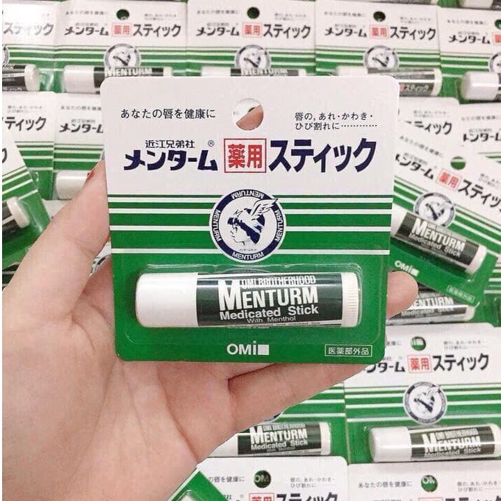 Son Dưỡng Môi OMI Brotherhood Menturm Medicated Lip Balm Stick Nhật Bản