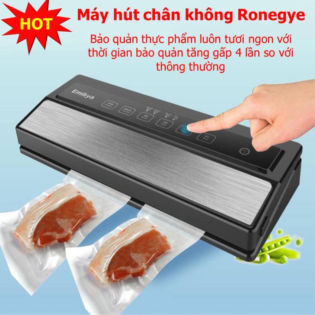 Máy hút chân không CÔNG NGHIỆP & GIA ĐÌNH công suất cực lớn, Máy hút chân không Emilya Ronegye(tặng bộ túi hút trị giá 5