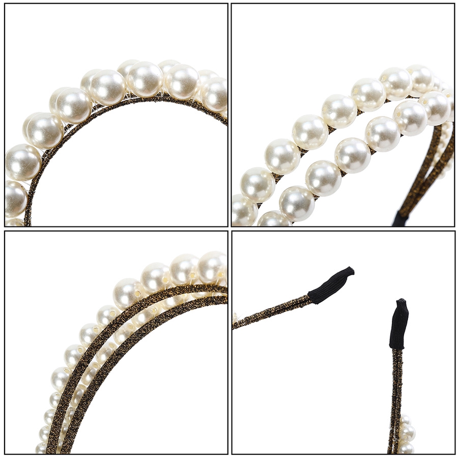 Băng đô đính hạt ngọc trai sang trọng thời trang cho cô dâu