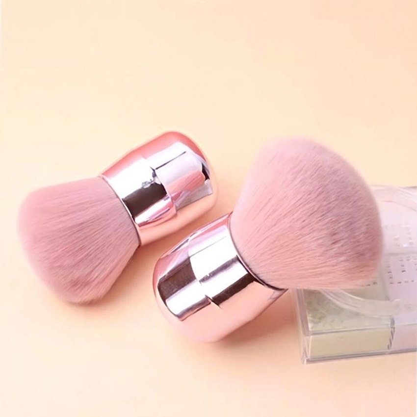 Chổi phủi bụi nail cán ngắn lông mềm hồng cao cấp, dụng cụ làm nail Jeliva Chính Hãng