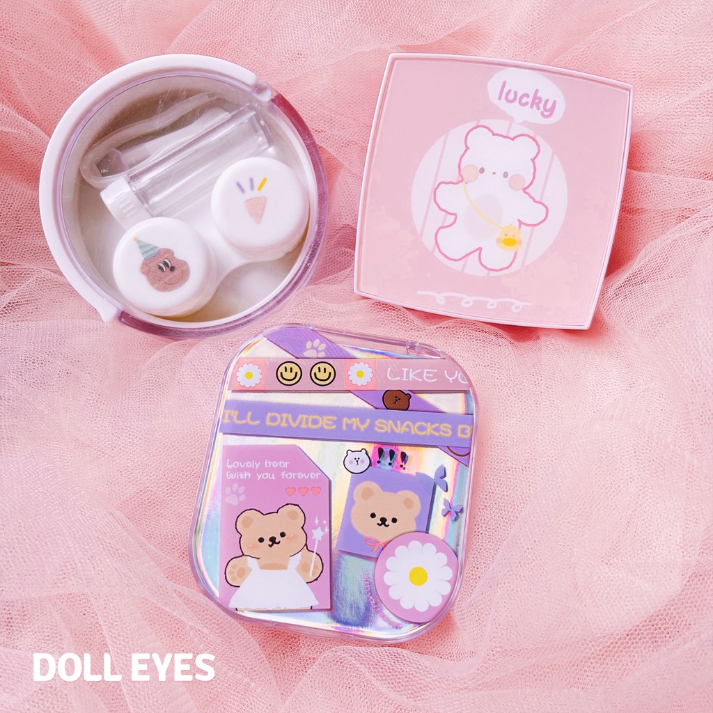 Hộp Dụng Cụ & Bảo Quản Kính Áp Tròng DOLL EYES - MẪU RANDOM