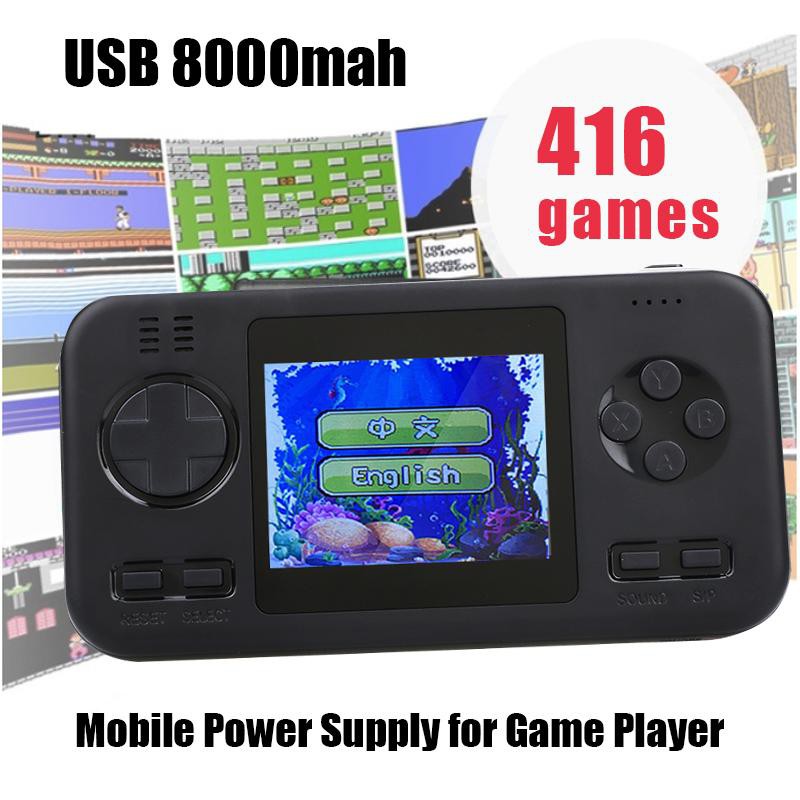 Máy Chơi Game Huyền Thoại 2in1 - Game Tuổi Thơ Với 416 Game Trong 1 - Kiêm Sạc Dự Phòng 8000mah - Vui Vẻ Cả Ngày