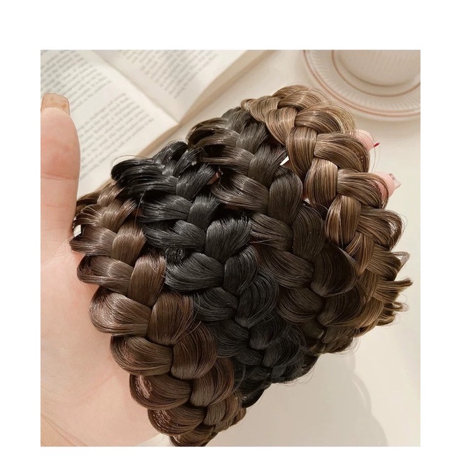 Băng Đô Cài Tóc Giả VÀNH TO Thời Trang Phong Cách Hàn Quốc [ MÃ C106 - BỜM ]