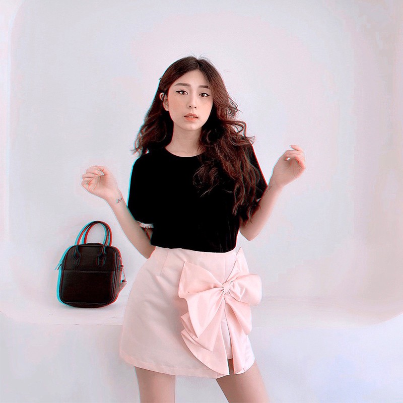 [Mã WABRLOW5 giảm 15% đơn 300K] Chân váy nơ hồng tingoan DIXIE SKIRT/BP (váy có quần bên trong)