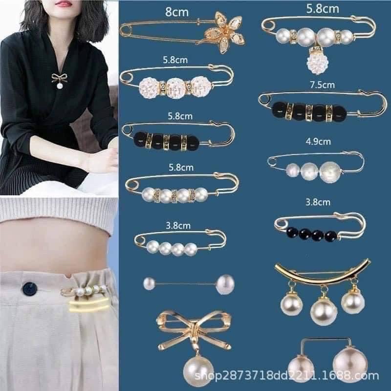 SÉT 13 CHI TIẾT GHIM CÀI QUẦN ÁO SIÊU XINH