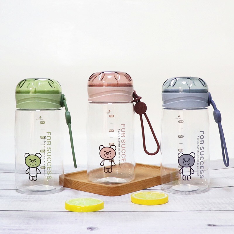 BÌNH ĐỰNG NƯỚC TRONG SUỐT TOUMTOU NHẬT BẢN 520 ML