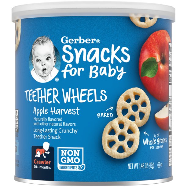 Bánh ăn dặm Gerber hình bánh xe Teether Wheels