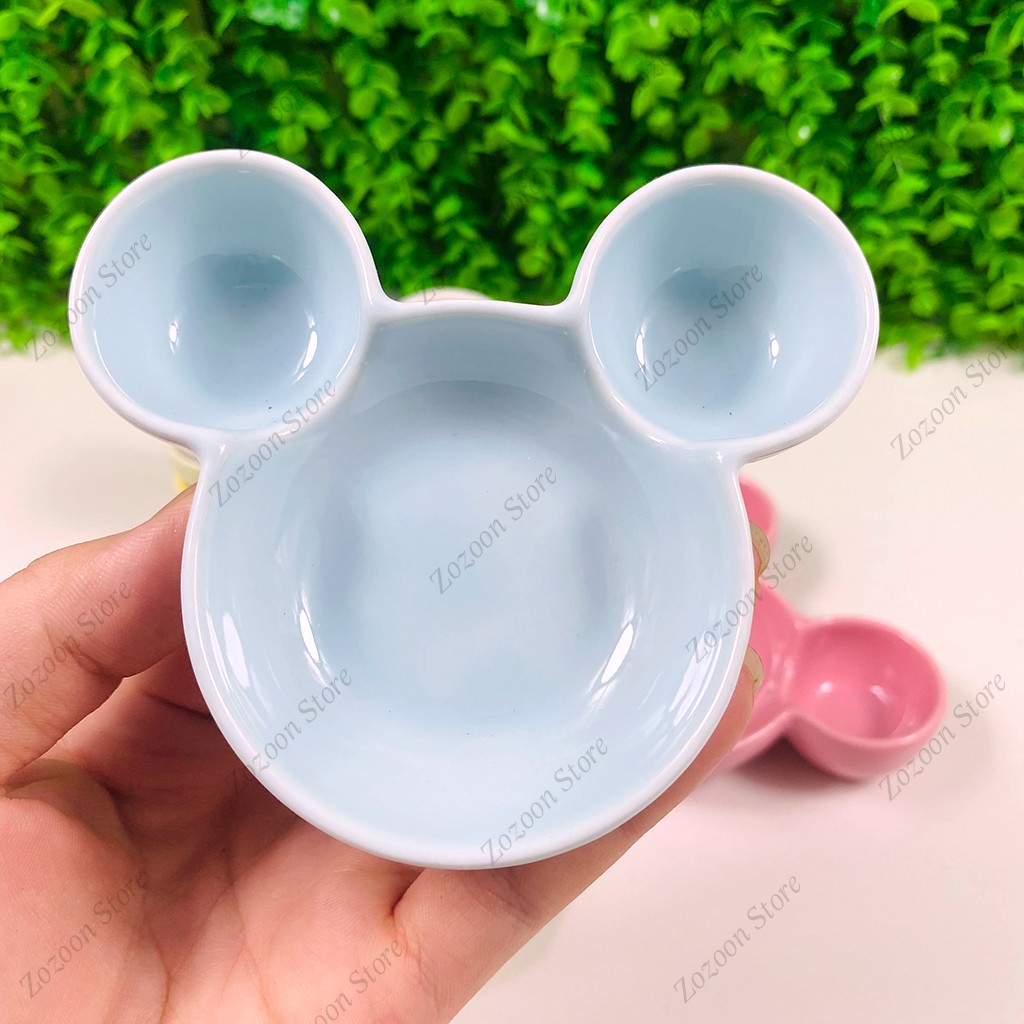 Bát ăn dặm cho bé, bát sứ ăn dặm cho bé mini hình Mickey 60ml - Zozoon Store