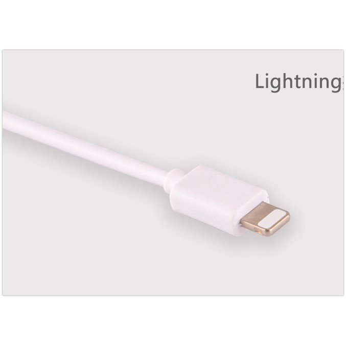 Dây sạc 3 đầu Micro USB, USB type C, Lightning dài 20 cm