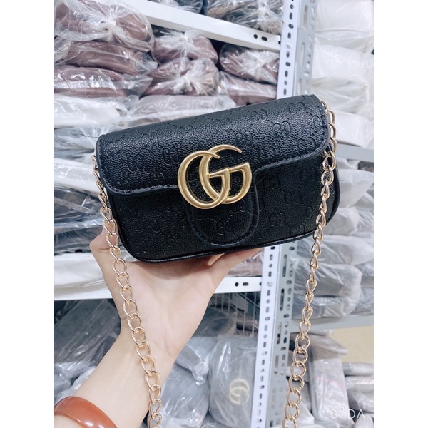 Túi Đeo Chéo Nữ  Túi Vân G.C in Dây Xích