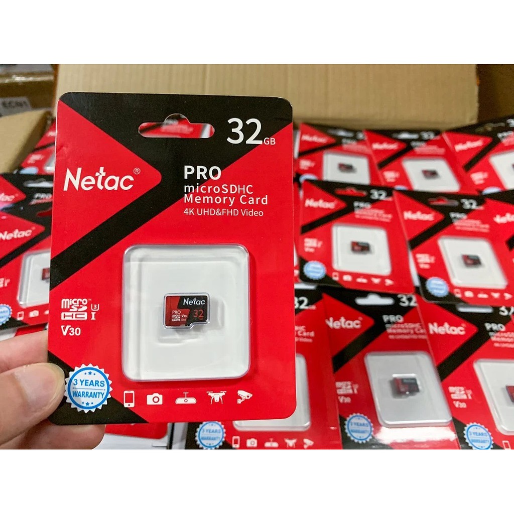 Thẻ nhớ MicroSD 32Gb Netac U3 Class10 Pro