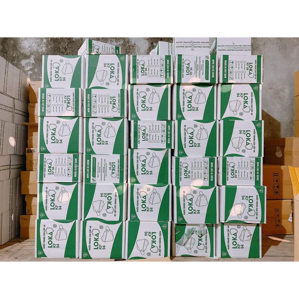 [MẪU MỚI TRÌNH LÀNG] KHẨU TRANG LOKA KF94 CÔNG NGHỆ HÀN QUỐC DÁNG ĐẸP MỀM MỊN ÔM MẶT QUAI MỀM KHÔNG ĐAU TAI