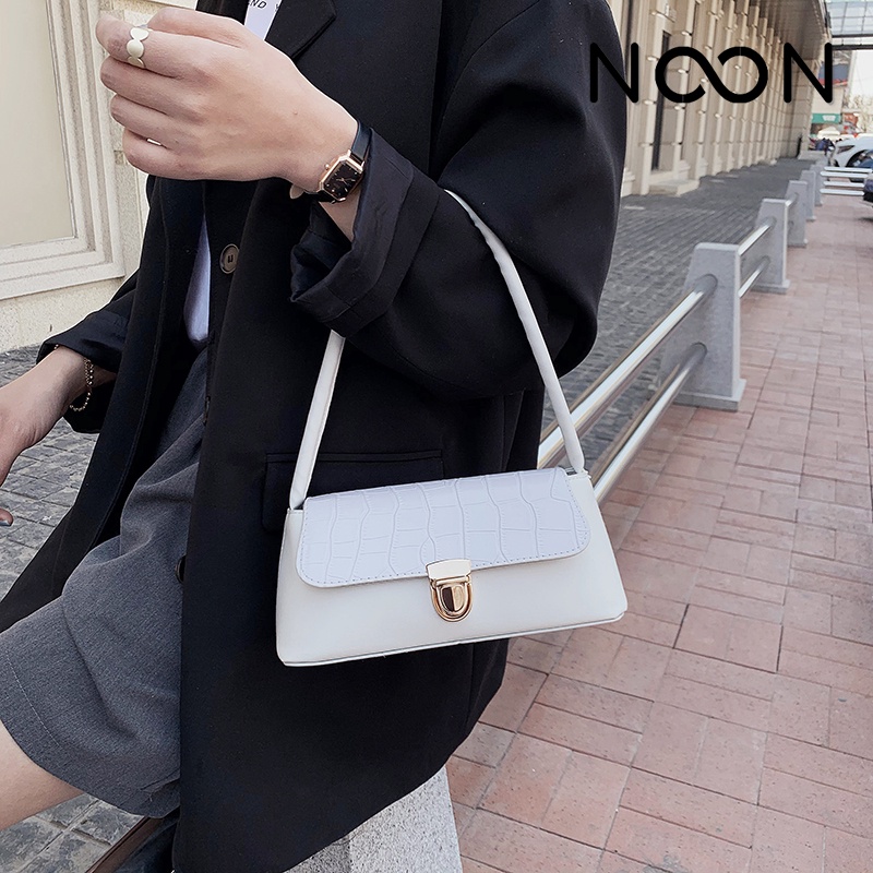 Túi đeo vai NOON phong cách Retro kết hợp da sần NB05