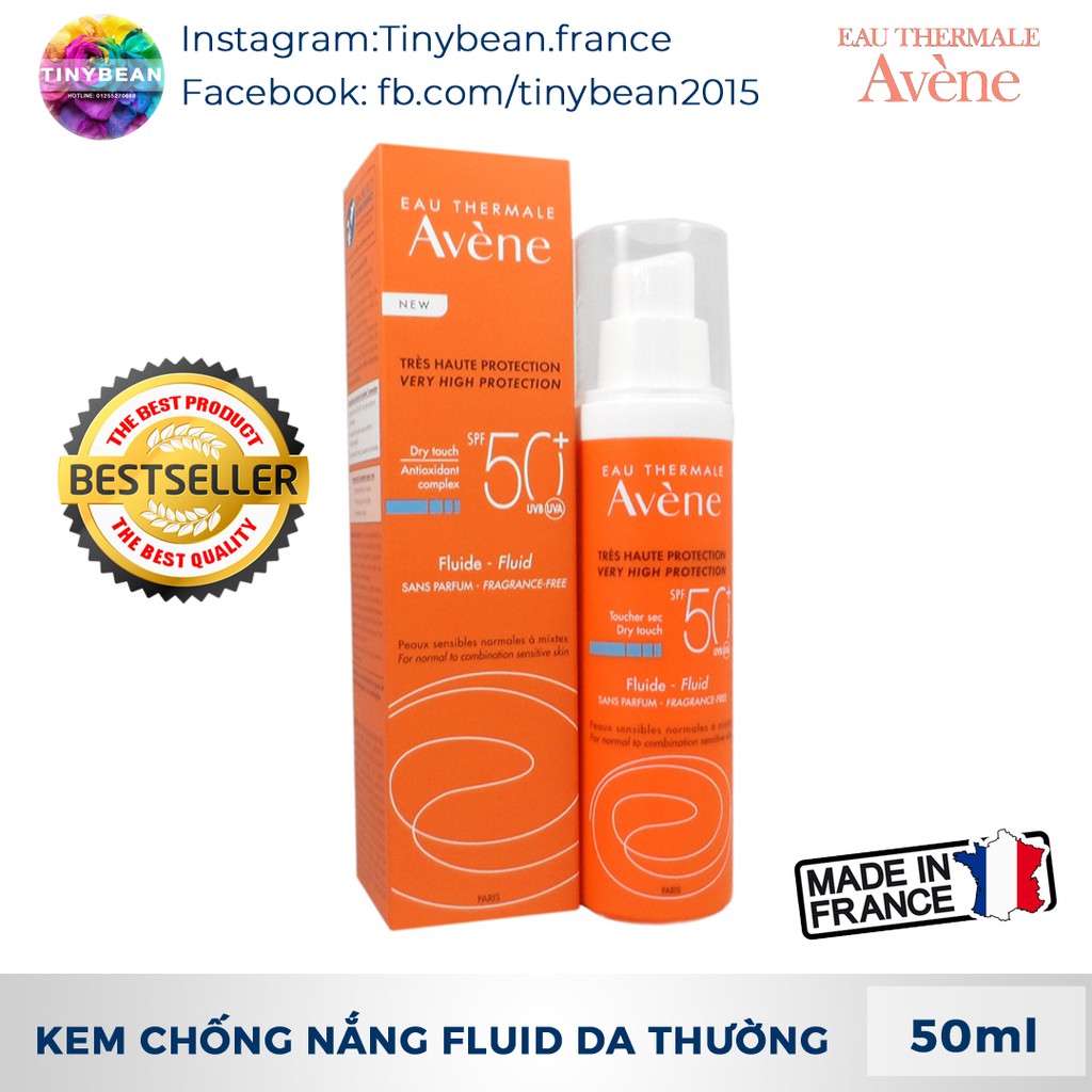 [Mã 44FMCGSALE1 giảm 10% đơn 250K] Kem chống nắng Avene Solaire