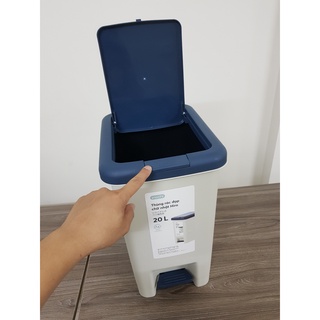 Thùng rác đạp chữ nhật Inochi 20L (tiêu chuẩn Nhật Bản)