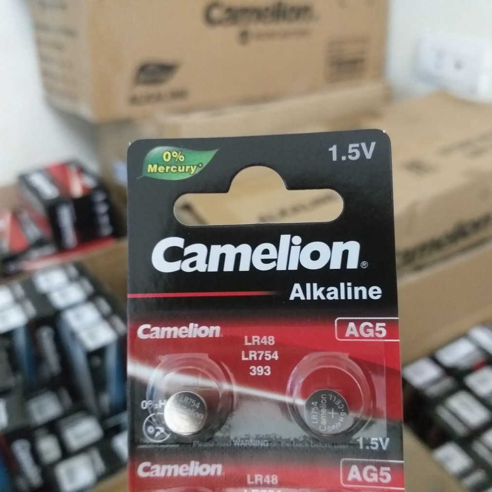 PI0010 - Pin AG5/ LR48 /LR754 dùng cho máy trợ thính, máy tính Casio số lượng 10 viên/ vỉ