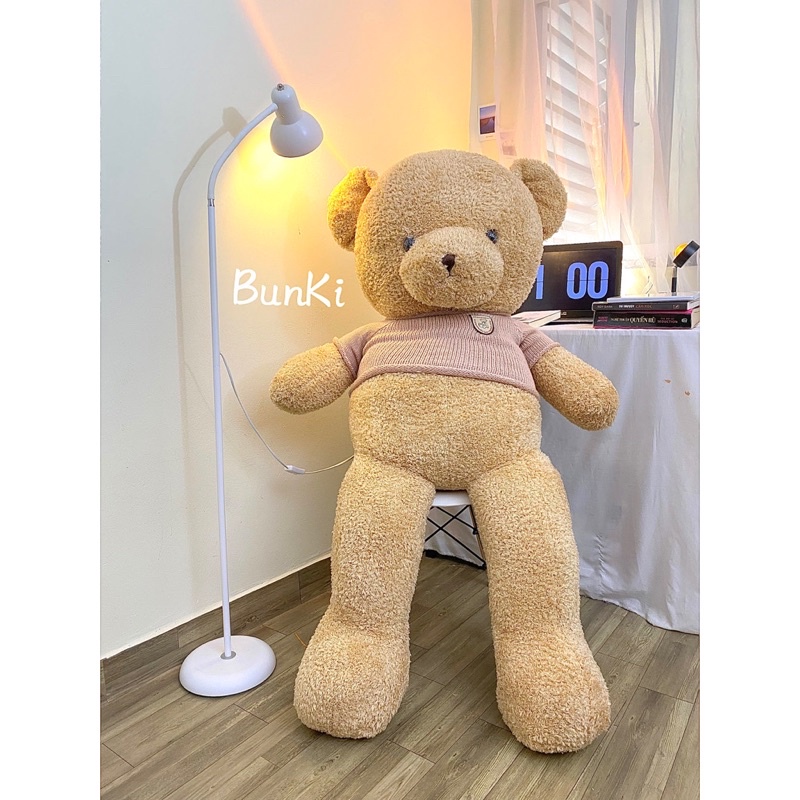 GẤU BÔNG TEDDY BOBBY BROWN 140CM BE VÀNG CAO CẤP BUNKI