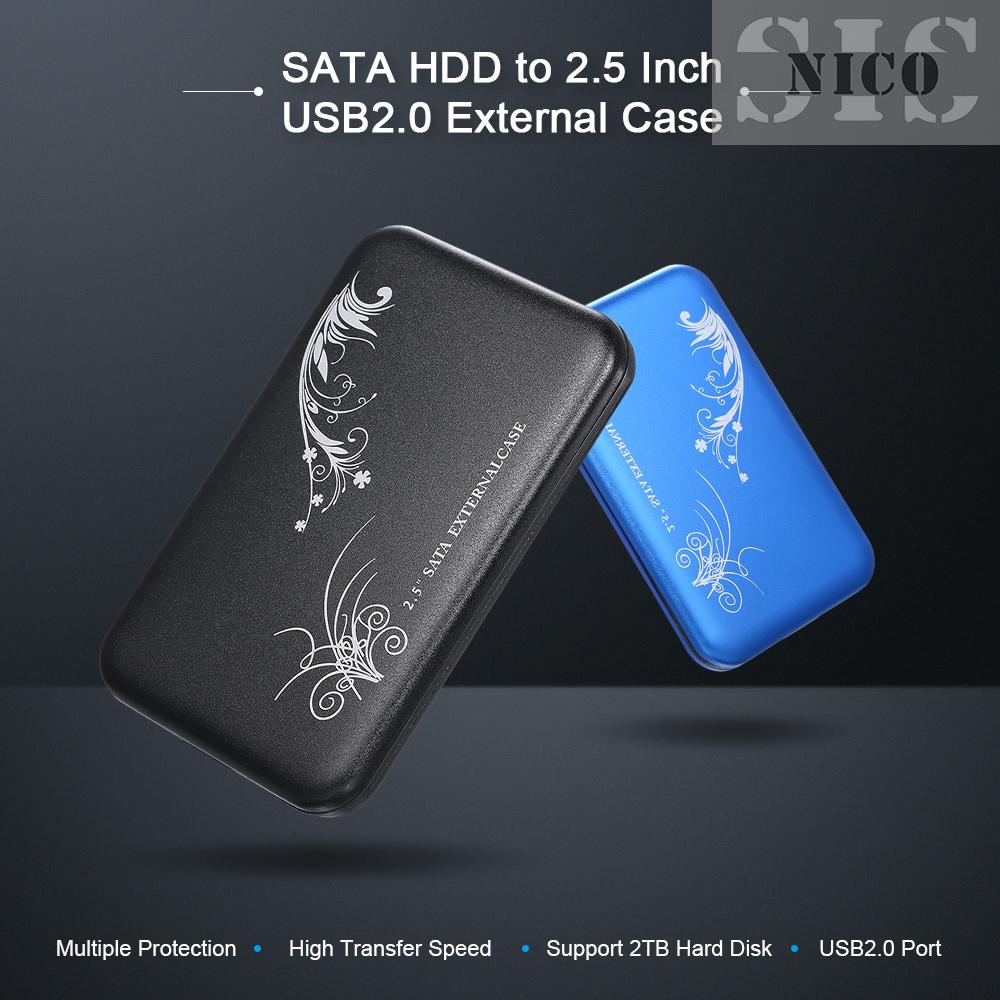 Hộp Đựng Ổ Cứng Ngoài 2.5 Inch Sata Hdd Sang Usb2.0 | BigBuy360 - bigbuy360.vn