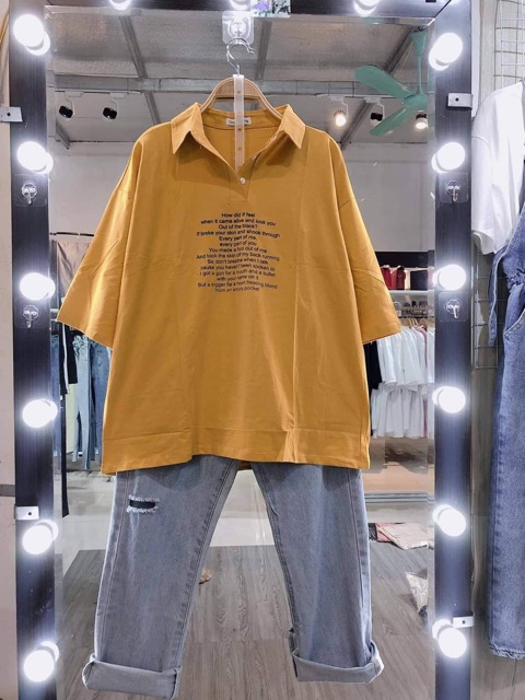 Áo polo in nhiều chữ ngực DTR0220