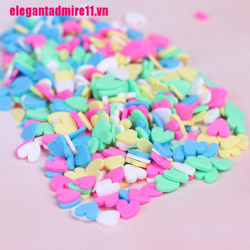 ELE 10g/pack Polymer clay fake candy sweets sprinkles diy slime phone supplies