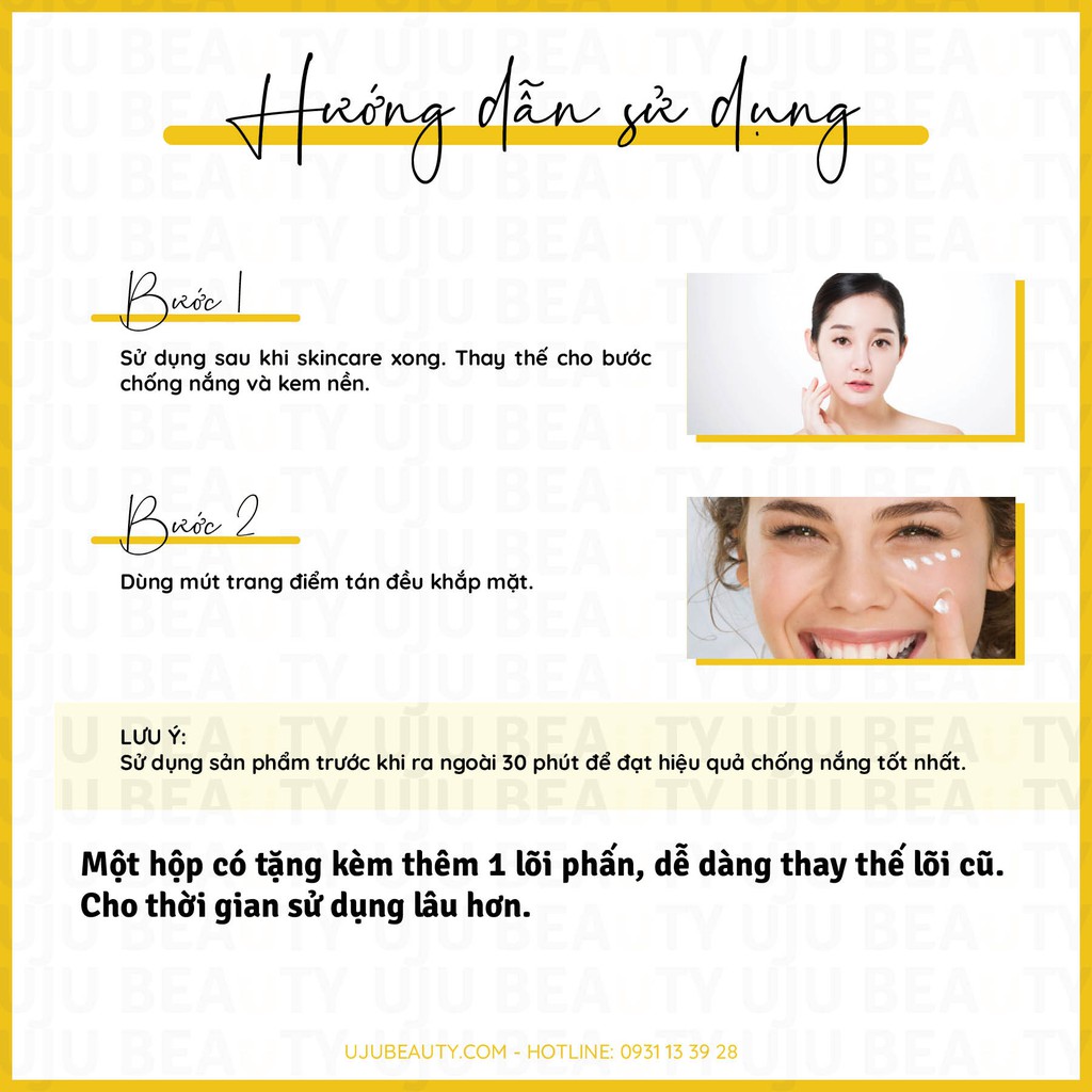 Phấn nước có chống nắng Guboncho UGB - Guboncho Jelly Cover CC Cushion SPF 50 PA+++ - chống nắng và cho lớp nền tự nhiên | BigBuy360 - bigbuy360.vn