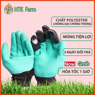 Găng Tay Làm Vườn Có Móng Vuốt Chuyên Dụng - Dễ Dàng Đào Xới Đất - Co Giãn Đàn Hồi Rất Êm Ái