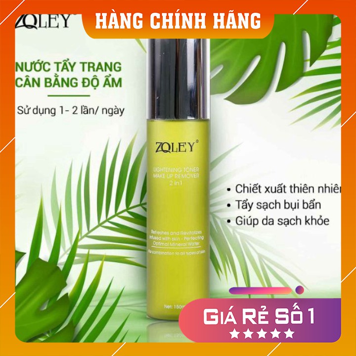 Nước tẩy trang FREESHIP Tẩy trang cho da nhạy cảm Zoley Toner 2 IN 1