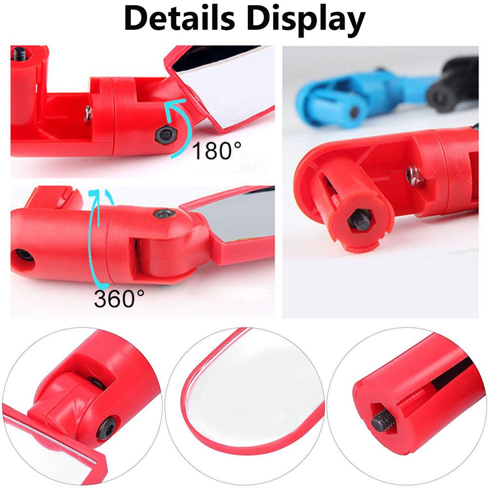 WATTLE 1 Gương Chiếu Hậu Xoay 360 Độ Cho Xe Đạp