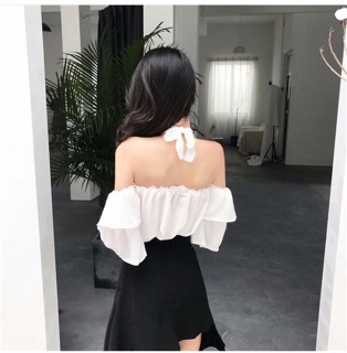 ÁO YẾM CỘT tay 2 tầng
