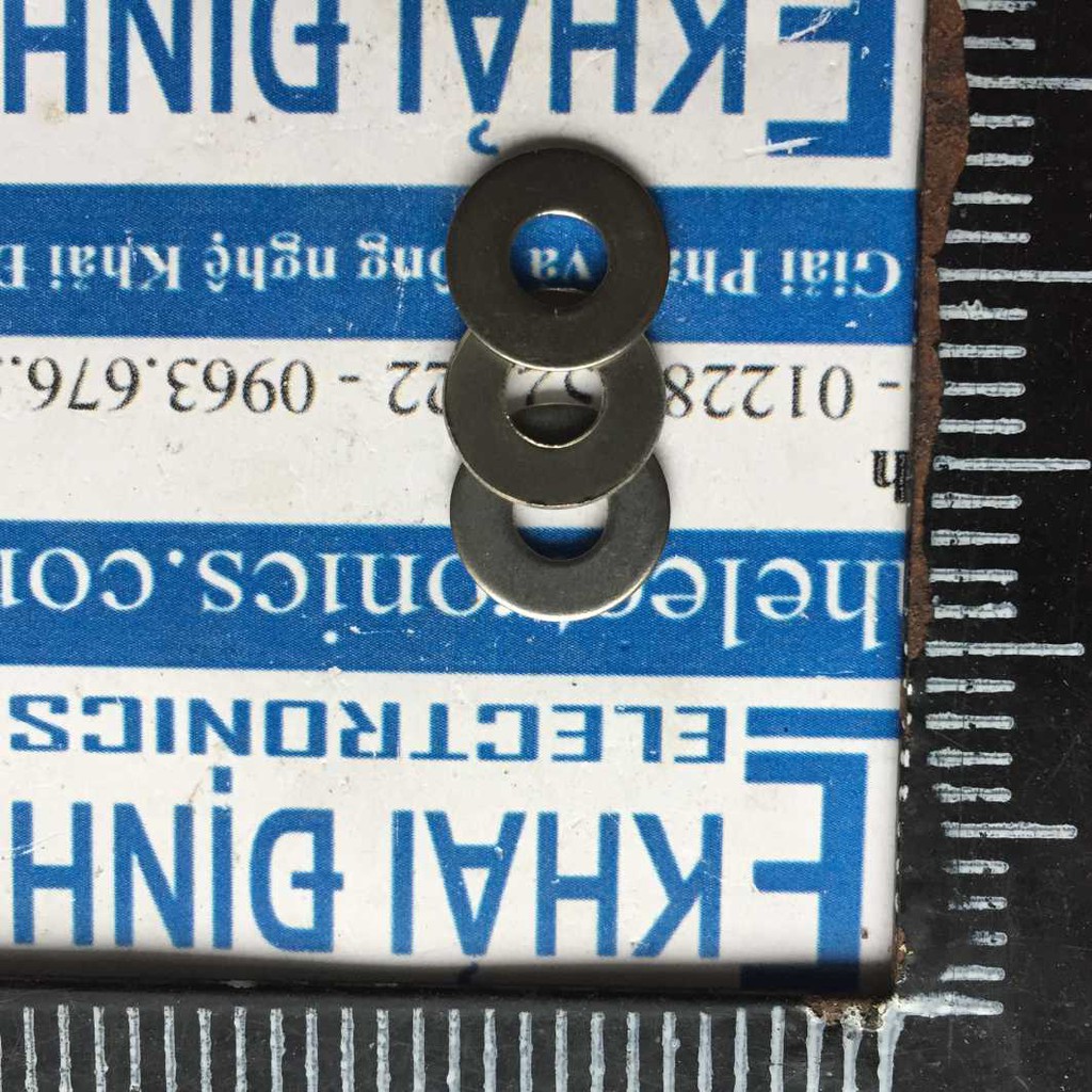 VÒNG ĐỆM long đền phẳng INOX inoc không gỉ M2 M3 M4 M5 M6 M8 M10 M12 M14 M16 LỖ PHI 2mm ~ 16mm  kde3503