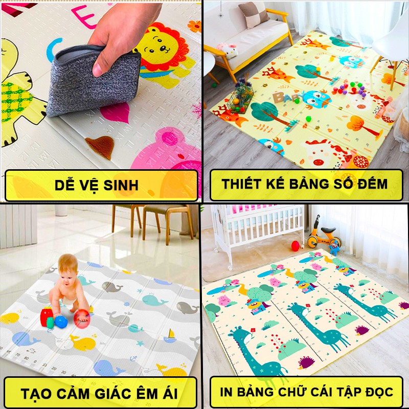 Thảm trải sàn 2 mặt phủ Silicone Hàn Quốc mẫu đẹp chống thấm tuyệt đối, chống ngã, chống thấm