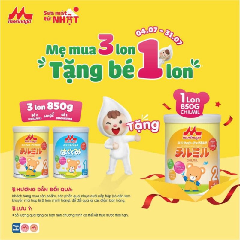 sữa Morinaga date t9/2024 cho bé từ 6_36 tháng