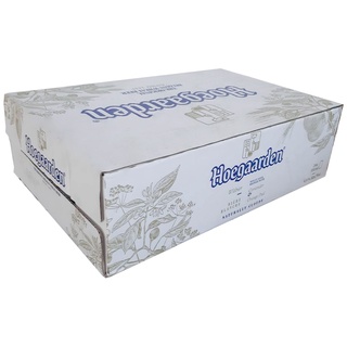 Thùng 24 lon bia Bỉ Hoegaarden White 330ml