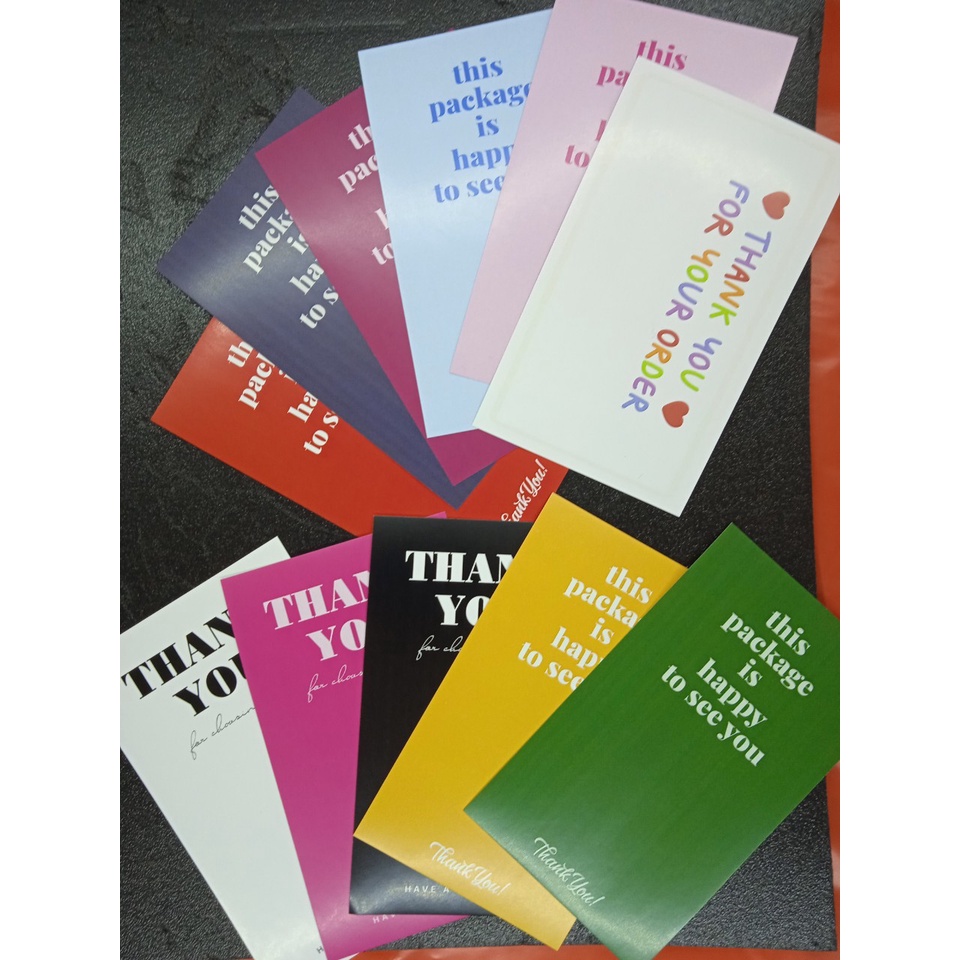 Tem Decal Dán Hộp Carton, Tem Thank You Dán Niêm Phong Hộp Cod - giá rẻ hàng có sẵn 11x6,5 cm 1-15