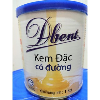 SỮA ĐẶC DBENT CÓ ĐƯỜNG 1KG DATE XA