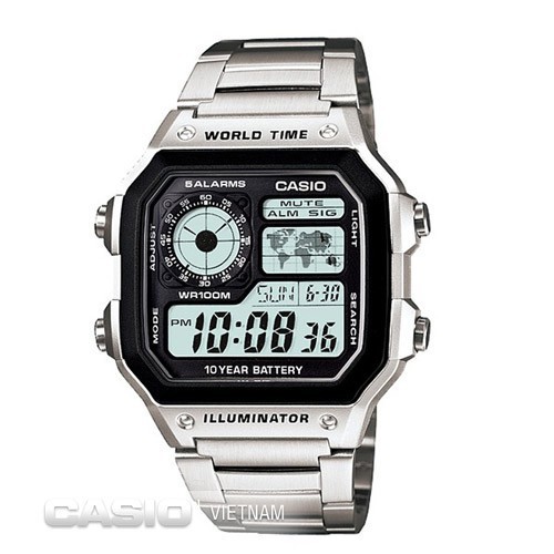 Đồng hồ Casio Nam  ♥️FREESHIP♥️ Giảm 99k khi nhập mã [DAYDA99] Mã Sản Phẩm AE 1200WHD 1A Cam kết chính hãng